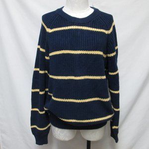 Eddie Bauer 100% Cotton pullover Sweater crew neck blue Men Size Sz Large Lg L
